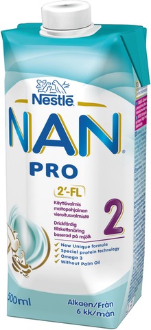 Nestle Nan Pro2 vieroitusvalmiste 500 ml 